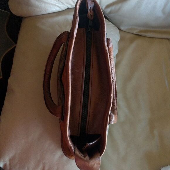 Vintage Recycle Cowboy Boot Purse- Hair on hide🐎 - Picture 4 of 15